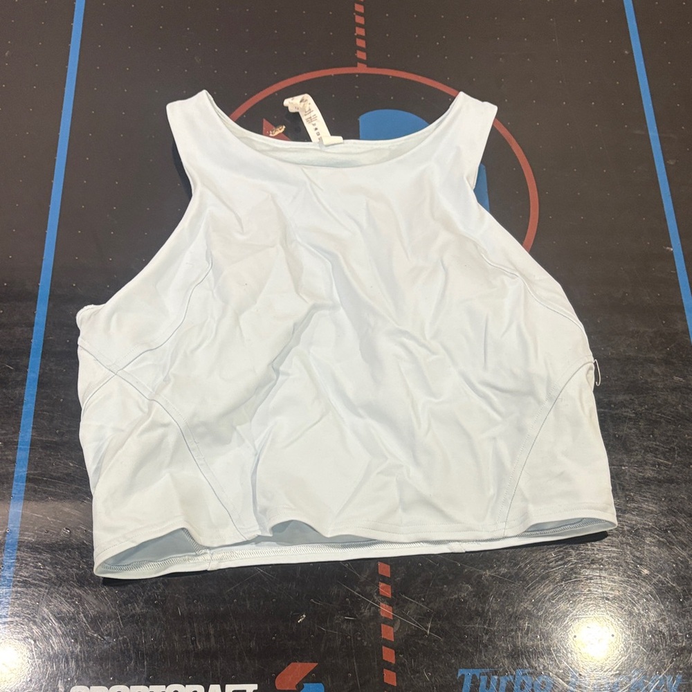 Women's White Sleeveless Top